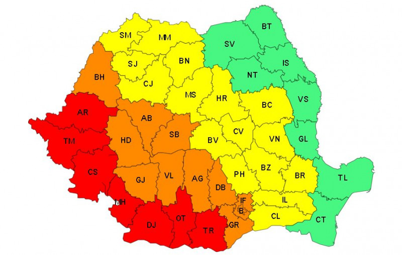 16 august 2024 ANM cod rosu cod portocaliu canicula