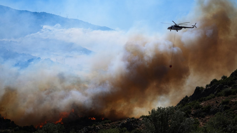 Efforts continue to combat forest fires in Izmir