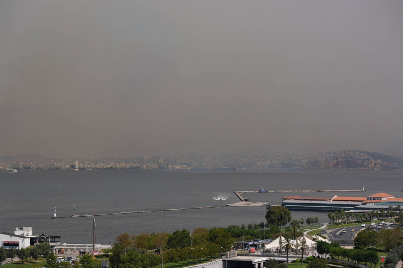 Efforts continue to combat forest fires in Izmir