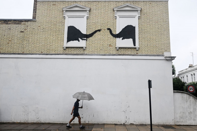 New Banksy artwork in Chelsea, London, UK - 06 Aug 2024