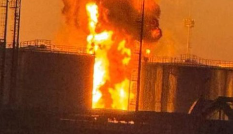 Depozitul de petrol din Livni, Rusia, în flăcări după un atac ucrainean cu drone