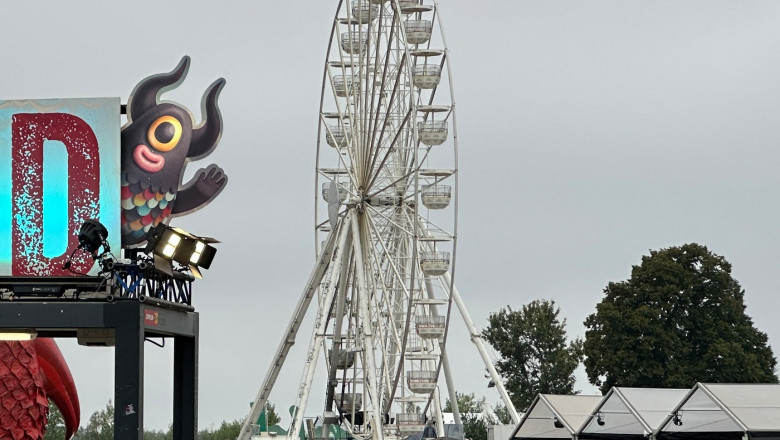 Roata panoramică de la festivalul de muzică din Leipzig. Foto: Profimedia Images