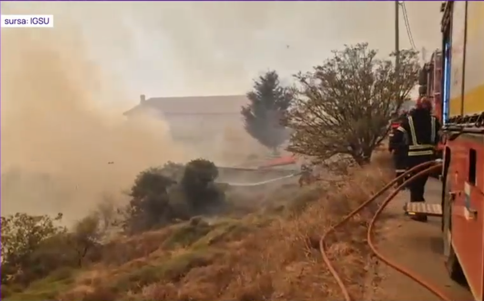Incendii în Grecia, în apropierea Atenei. 40 de pompieri români intervin la stingerea focului