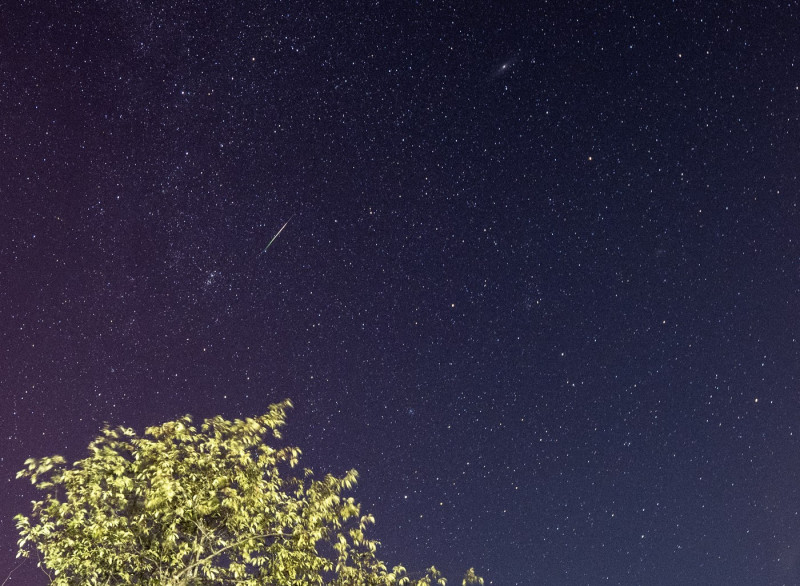 Perseid meteor shower in New York