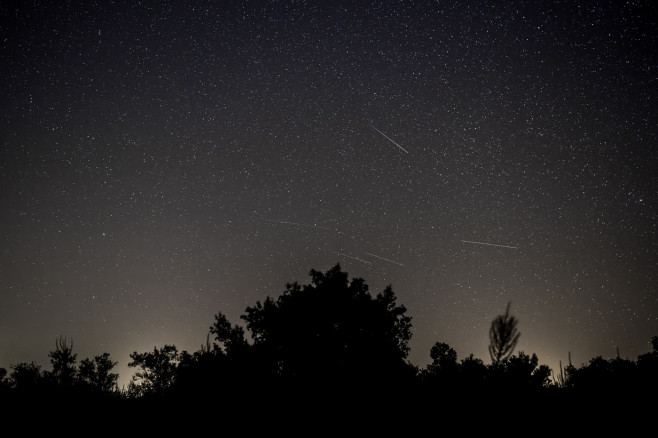 Perseid meteor shower in Madrid