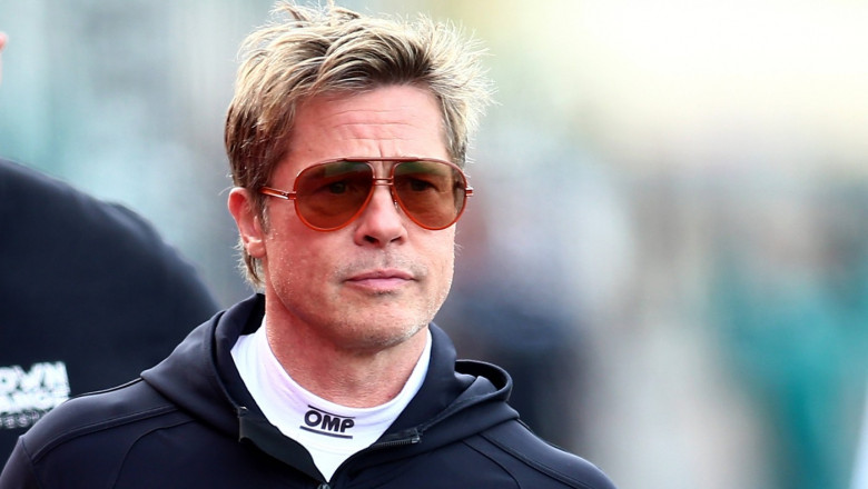 25.07.2024, xsvx, Motorsport FIA Formel 1, Großer Preis von Belgien 2024 emspor, v.l. Brad Pitt Team APXGP Apex Sonny Ha