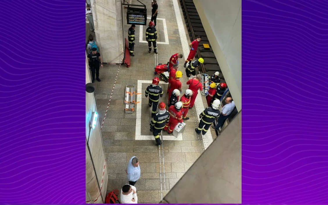 Haos la metrou. Un bărbat a căzut pe șine, la Piața Unirii