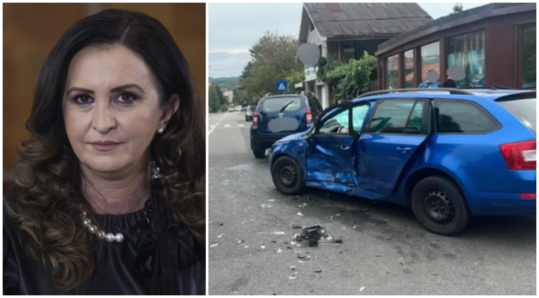 Ministrul Familiei, Natalia Intotero, a fost implicat într-un accident pe DN7, în județul Vâlcea