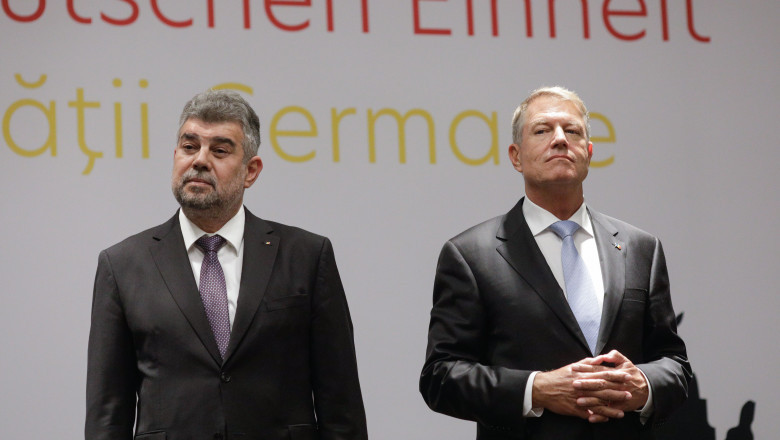 ciolacu si iohannis la un eveniment