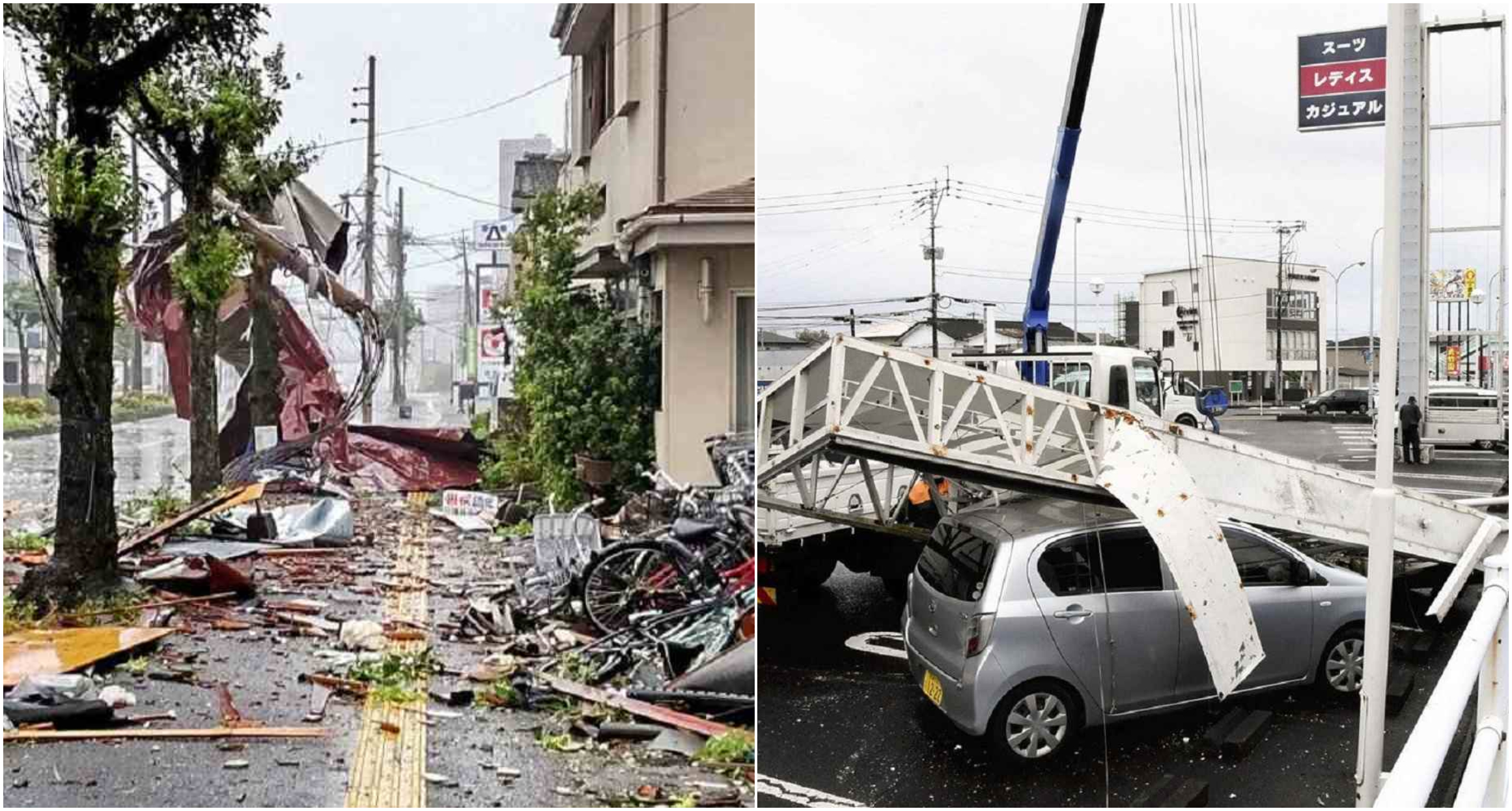Taifunul Shanshan face prăpăd în Japonia. Vântul a atins 200 km/h, sute de zboruri au fost anulate. Cel puțin trei oameni au murit