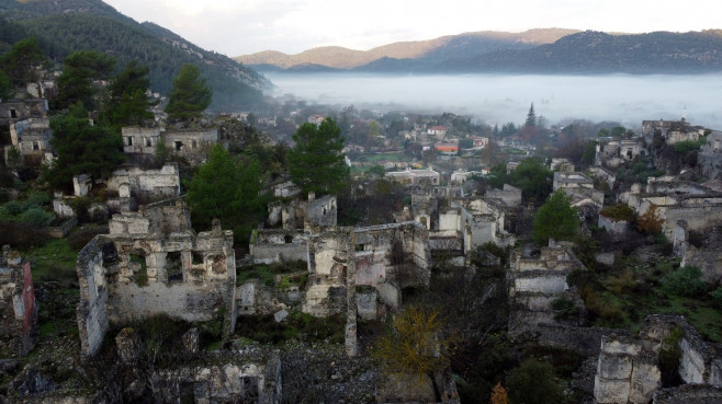 Ghost town in Turkiye's Mugla