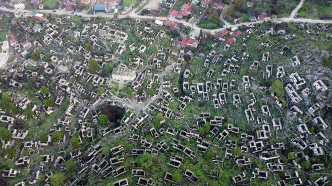 Ghost town in Turkiye's Mugla