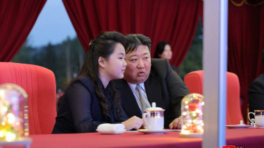 Kim Jong un și fiica sa, Kim Ju Ae.