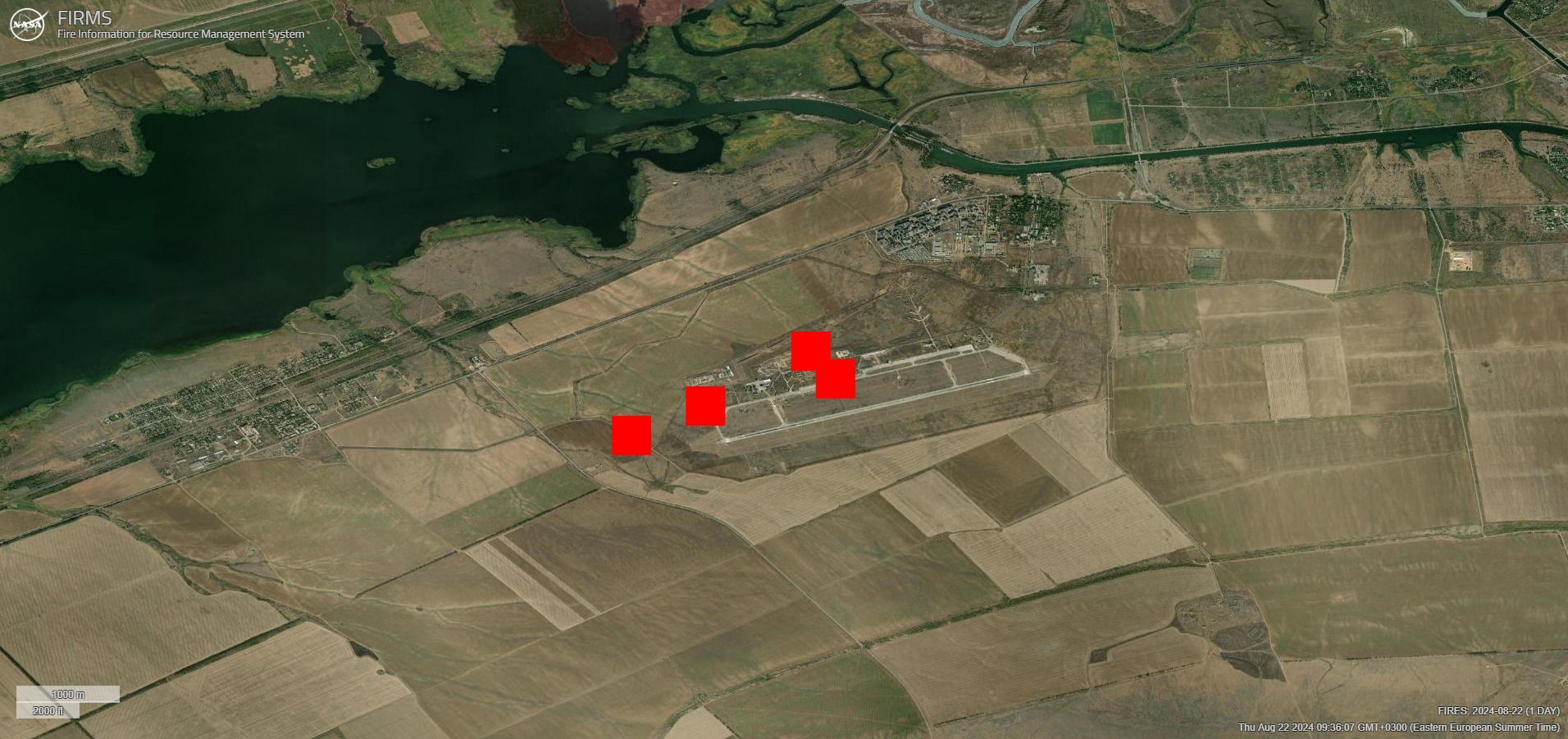 Imagini din satelit: Ucrainenii au bombardat o importantă bază aeriană de lângă Volgograd, fostul Stalingrad