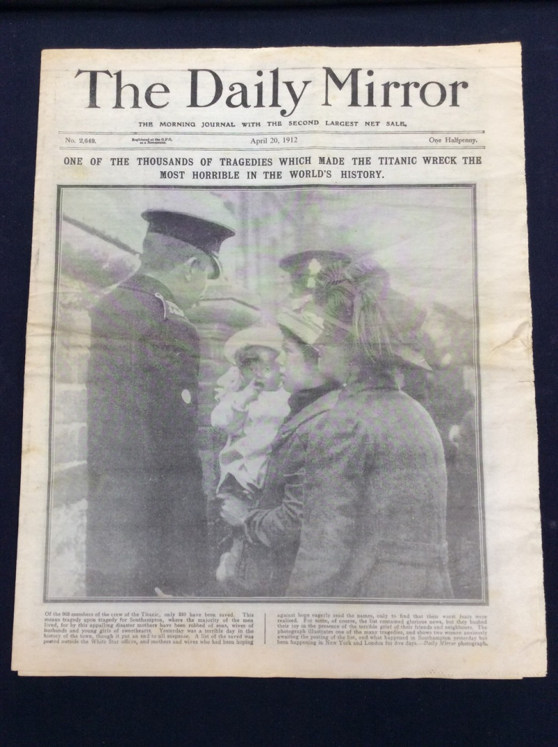 Haunting Titanic Newspaper Article Found In Wardrobe