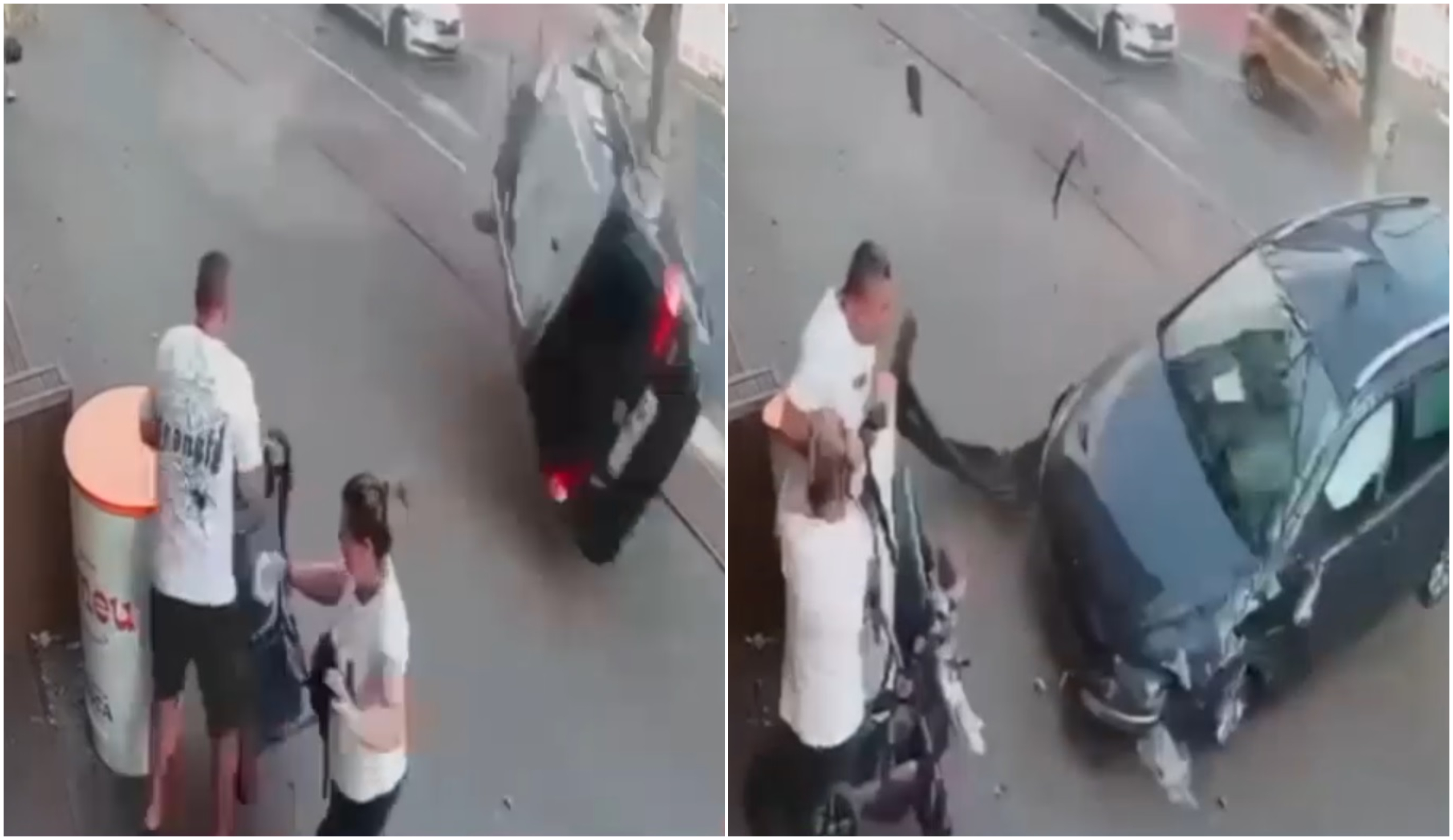 Mărturia tatălui din Galați care și-a salvat copilul de 8 luni din fața mașinii: "Venea spre noi. O grămadă de fier, necontrolată”