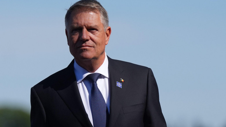 President of Romania Klaus Iohannis arrives to attend the European Political Community summit at Blenheim Palace in Woodstock, Oxfordshire. Picture date: Thursday July 18, 2024.