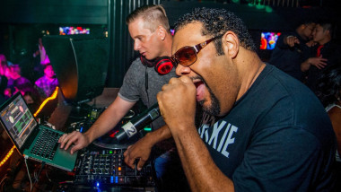 Fatman Scoop, în timpul unui concert. Imagine de arhivă. Foto: Profimedia Images