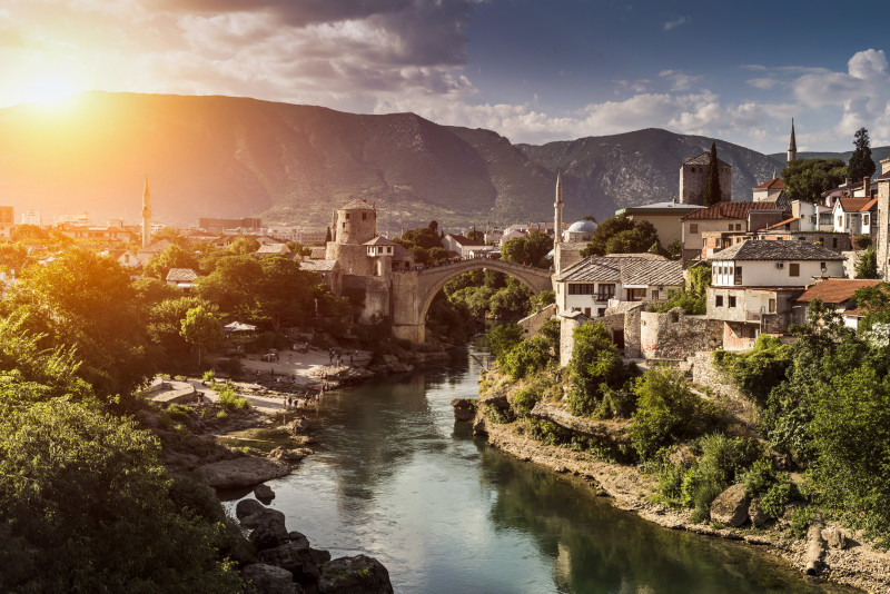 Stari Most, Mostar, Federation of Bosnia and Herzegovina, Bosnia and Herzegovina, Europe