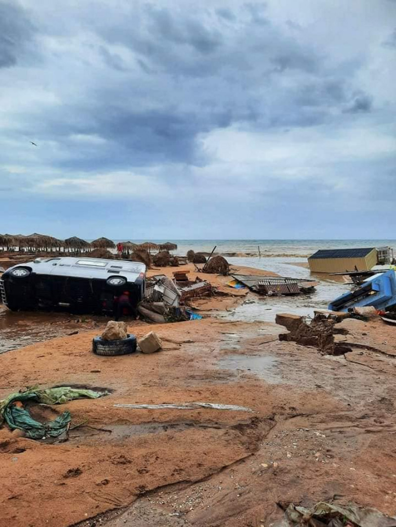 Prăpăd pe Litoral. Foto- Apele Române