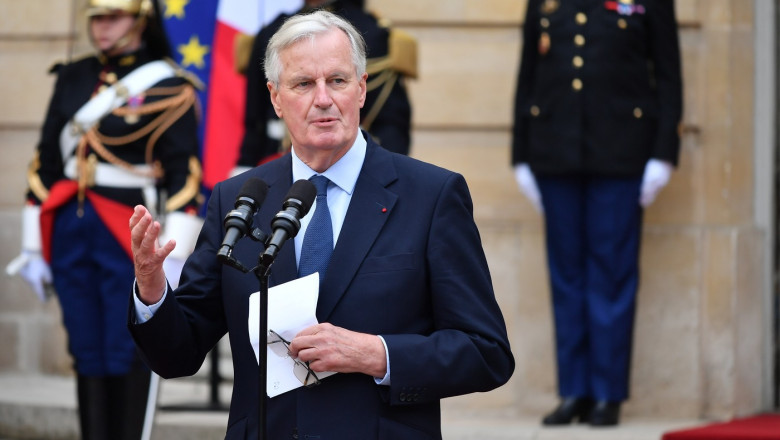 Prime Minister Michel Barnier's handover of power