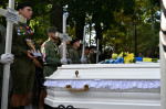 Funeral ceremony for victims of Russian shelling in Lviv