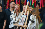 Funeral ceremony for victims of Russian shelling in Lviv