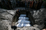 Funeral ceremony for victims of Russian shelling in Lviv