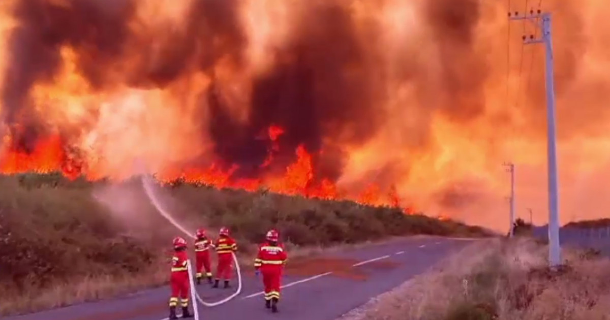 Cel mai mare incendiu din România, din ultimii ani. Localnic: „Vântul l-a tras încoace, dintr-o dată s-au alarmat oamenii, pompierii”