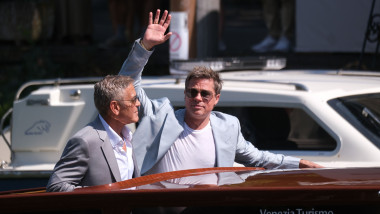 Actor George Clooney And Actor Brad Pitt Arrive At 81st Venice Film Festival - 01 Sep 2024