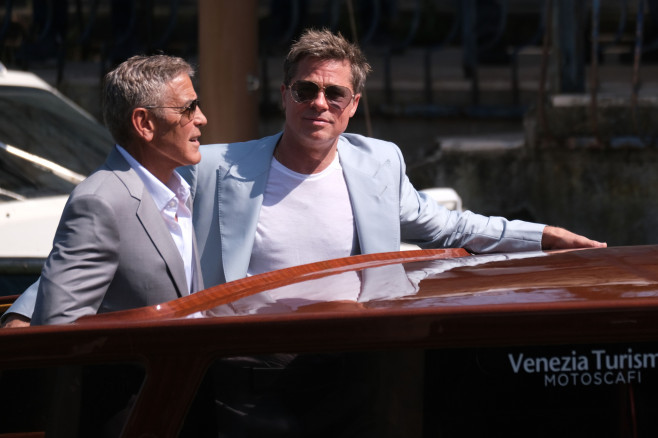 Actor George Clooney And Actor Brad Pitt Arrive At 81st Venice Film Festival - 01 Sep 2024