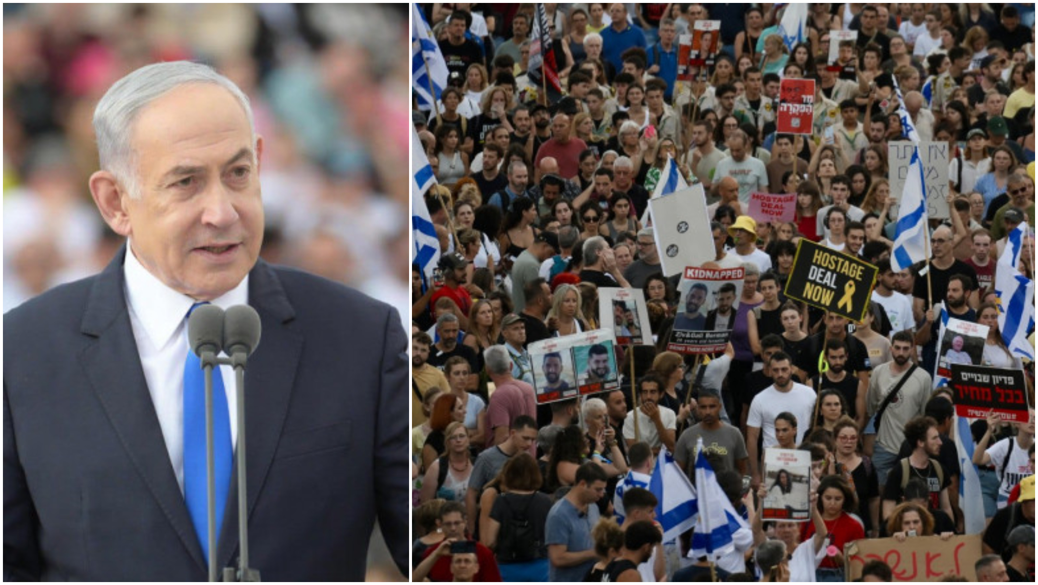 „Netanyahu va insista pentru un acord doar atunci când străzile vor arde”. Proteste în Israel după uciderea a şase ostatici în Gaza