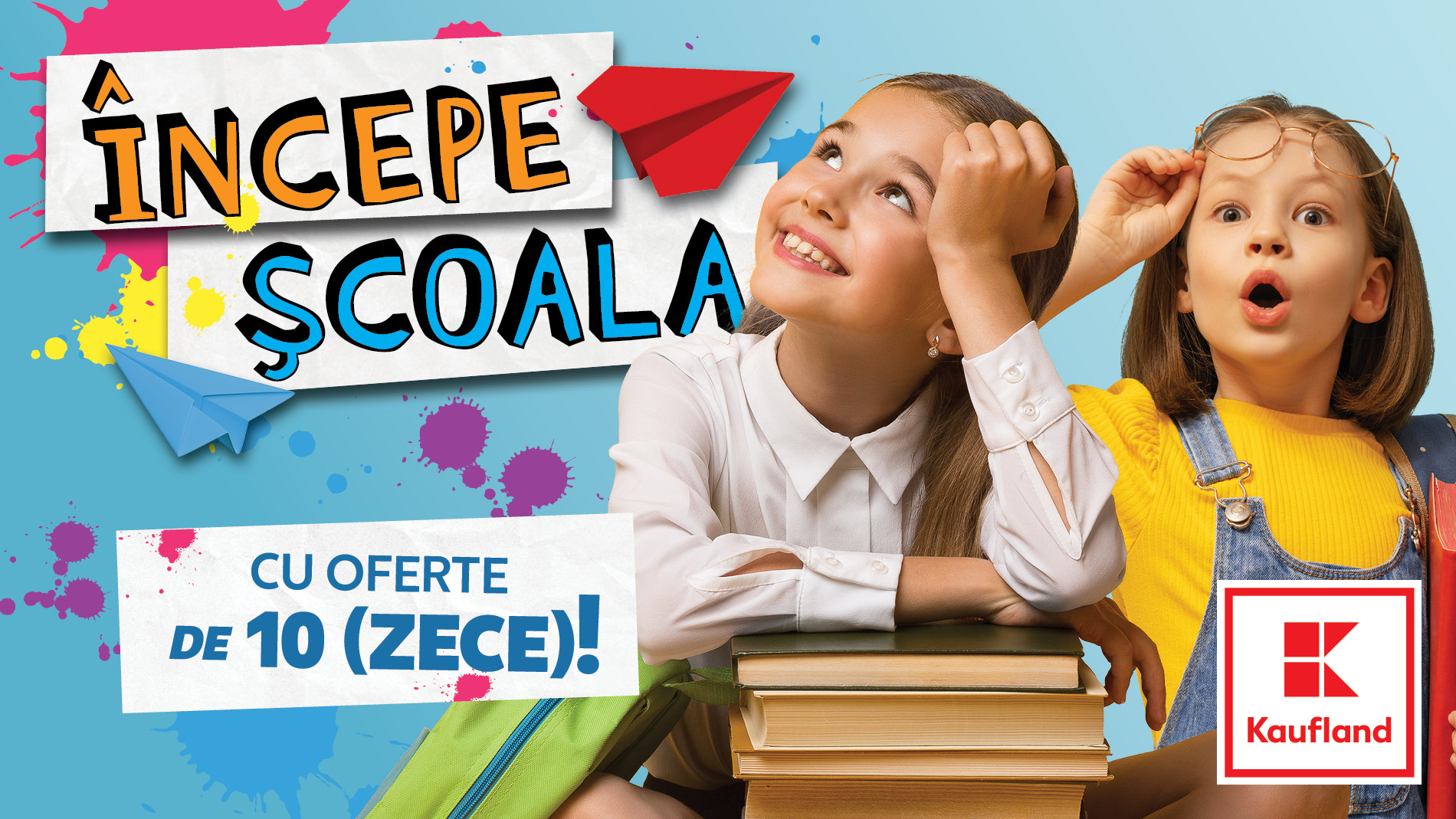 (P) Începe școala fără griji cu Kaufland: Ghiozdan complet echipat la doar 100 lei