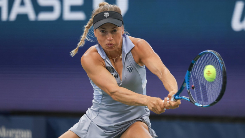 Yulia Putintseva in timpul unui meci