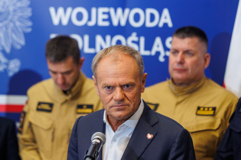 Flood headquarters in Wroc?aw with the participation of Polish Prime Minister Donald Tusk, Wroclaw, Poland - 13 Sep 2024