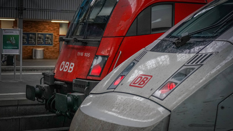 ÖBB Zug, DB ICE, Bahnhof, Deutschland, Österreich, Zugverkehr, Eisenbahn, Hochgeschwindigkeitszug, Interoperabilität, Ba