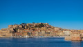 A view of Portoferraio, Elba Island, Tuscan Archipelago, Italy. Beautiful sunny day with clear sky