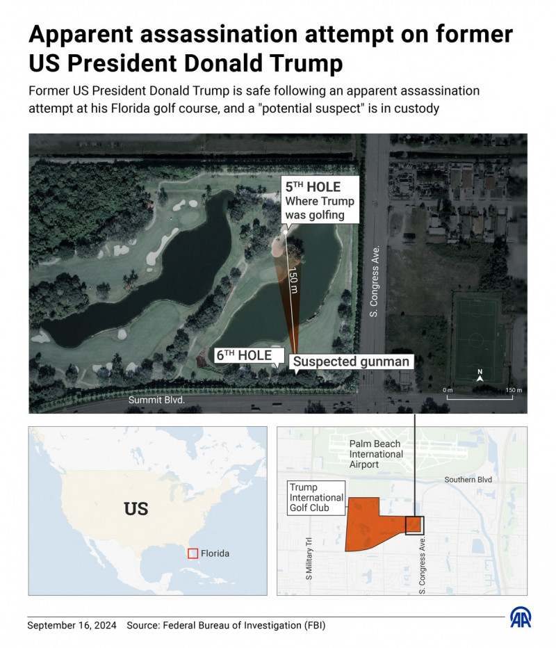 Apparent assassination attempt on former US President Donald Trump