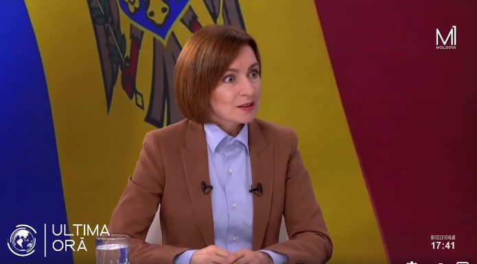 VIDEO. Cutremurul din Vrancea s-a simțit puternic și la Chișinău. Cum a reacționat Maia Sandu, aflată într-un studio TV