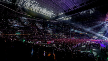 Concert pe stadionul Santiago Bernabeu. Foto: Profimedia Images