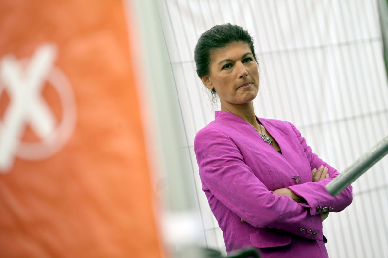 11 September 2024, Brandenburg, Brandenburg (havel): Sahra Wagenknecht, BSW Federal Chairwoman, backstage before an election campaign event. Photo: Michael Bahlo/dpa