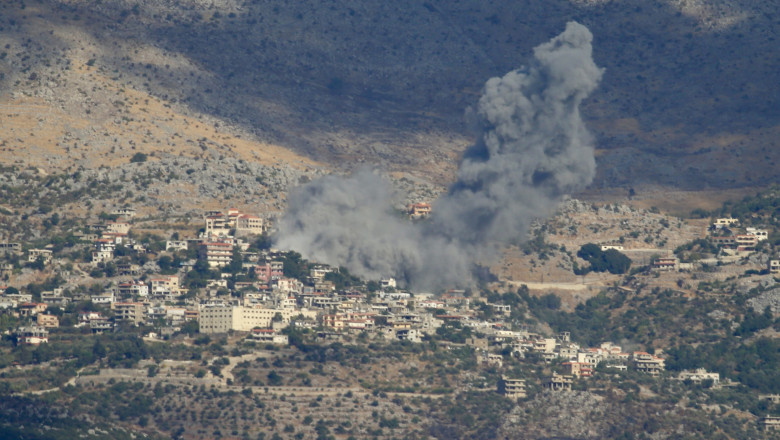 Imagine după un raid israelian în Liban. Foto: Profimedia