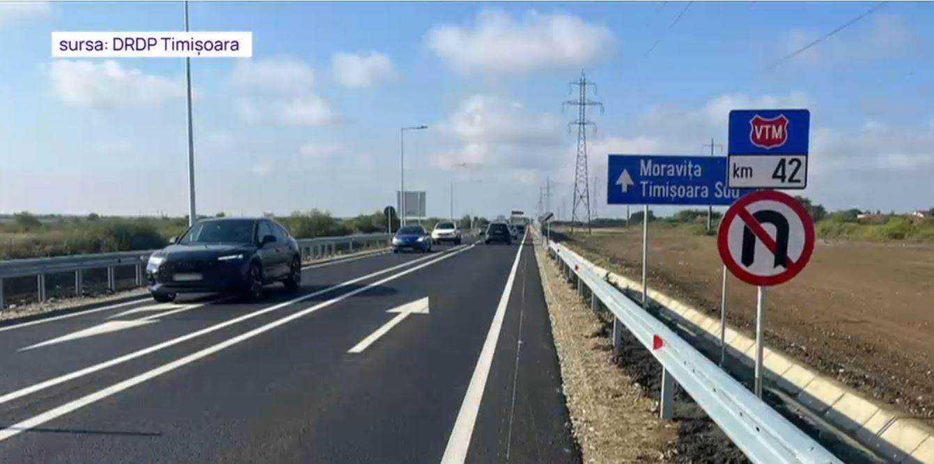 VIDEO Val de probleme pe o centură abia deschisă. DRDP Timișoara: „A fost nevoie să montăm indicatoare noi”