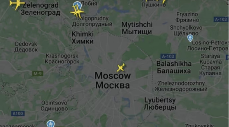 Harta Flightradar. Captură de ecran