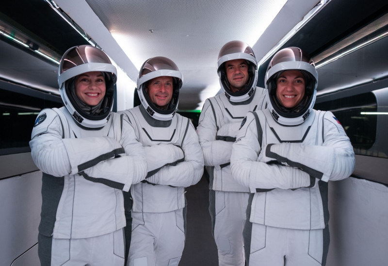 The Polaris Dawn Crew Prep for First Commercial Spacewalk at the Kennedy Space Center, Orlando, Florida - 26 Aug 2024