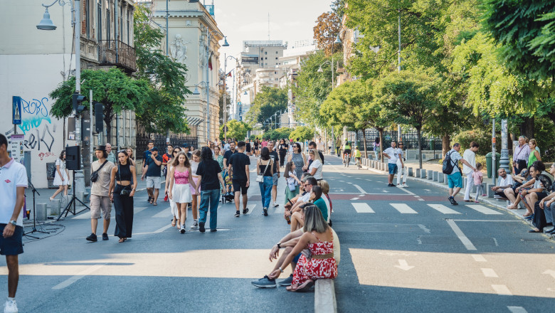 Calea Victoriei și strada Novaci din sectorul 5 devin pietonale în weekend. Foto Shutterstock