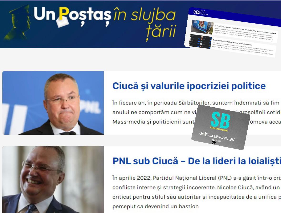 Campanie murdară cu site-uri fantomă: Legătura dintre oamenii lui Geoană și un site care îl atacă pe Ciucă. Și Lasconi e vizată