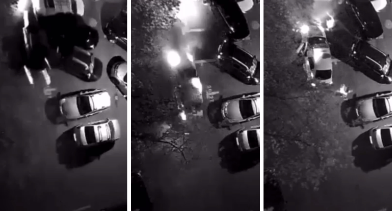 VIDEO. Momentul în care adolescenta de 16 ani a făcut zob mai multe mașini parcate, în timp ce era urmărită de polițiști