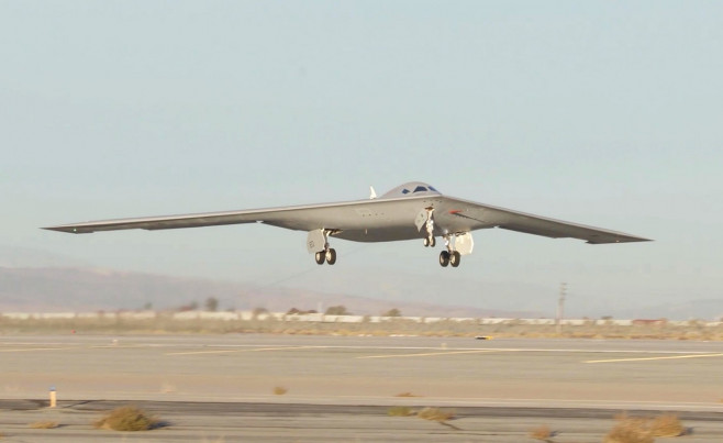 America's £585m secretive stealth nuclear bomber appears in new images