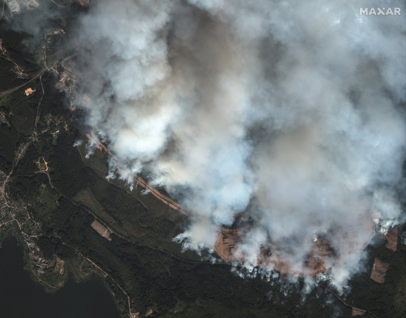 fum văazut din satelit dupa lovitura de la toropet foto maxar profimedia-0909495841